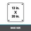 Oatey 11931 High-Rise Thermoplastic All-Flash No-Calk Roof Flashing, 13" x