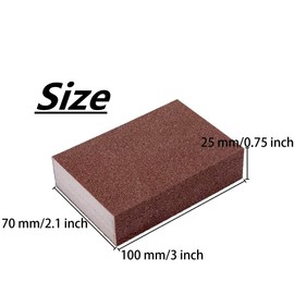 Voarge 4 Pieces Sanding Sponge Wet and Dry Sanding Block Coarse/Medium/Fine/Superfine 4 Different Sanding Pads for Metal Wall Wood