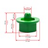 50pcs Wheel Rim Lip Rivets Nuts (Green)