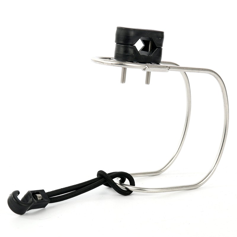 Amarine Made Stainless Steel Horseshoe Bracket Life Buoys Ring Holder