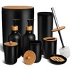 KASUNTING Black Bathroom Accessories Set 8 PCS, Matte Black Bathroom