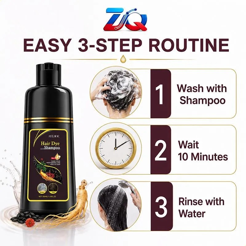Shampoo Tinte Instantáneo Castaño Cubre Canas 100ml