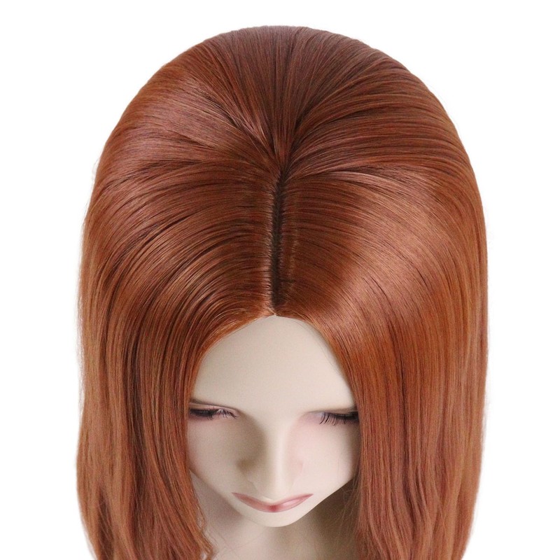 20 Inch Long Straight Ginger Brown Wig for Women Natural