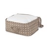 Compactor Rivoli Storage Bag with Zip, Polypropylene, Brown/White,34.5x 45.2 x