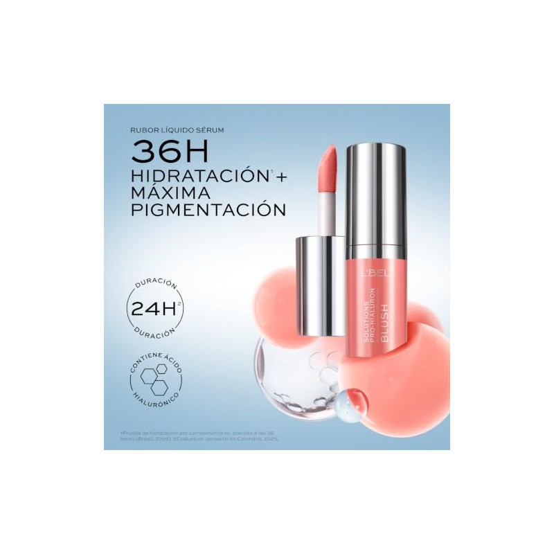L'BEL | Rubor Líquido Solutions Pro-Hialuron 3.2 g | Hidratación