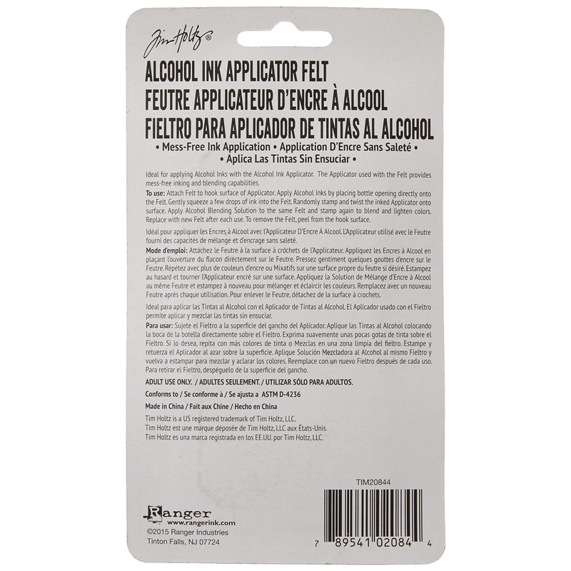 Ranger TIM20844 Adirondack Alcohol Ink Replacement Felt Pack,White