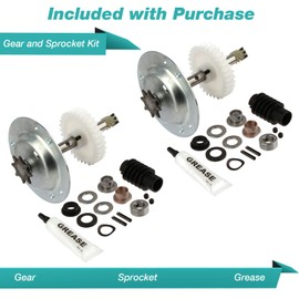2 Replacement Gear and Sprocket for Liftmaster Garage Door Openers (41C4220A)