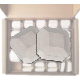 GasSaf Ceramic Briquettes Replacement for Lynx L27, L30, CS30 Gas Grill, Set of 50 PCS briquettes