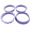 4x Centring Rings 64.0 to 60.1/64.0-60.1 Purple