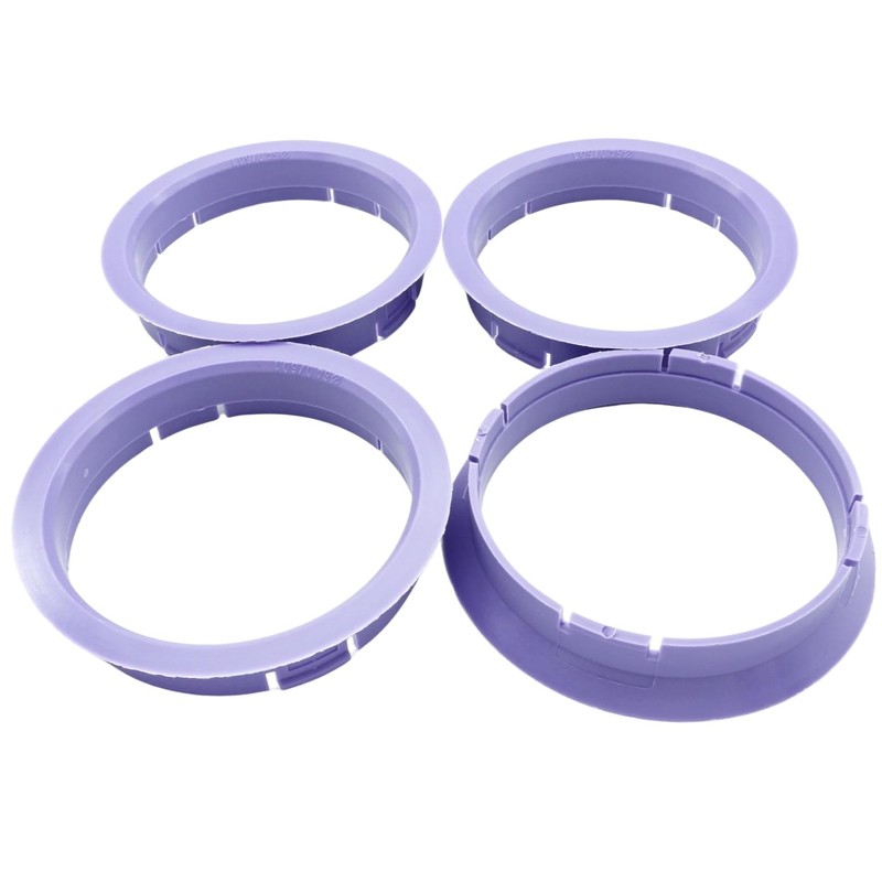 4x Centring Rings 64.0 to 60.1/64.0-60.1 Purple