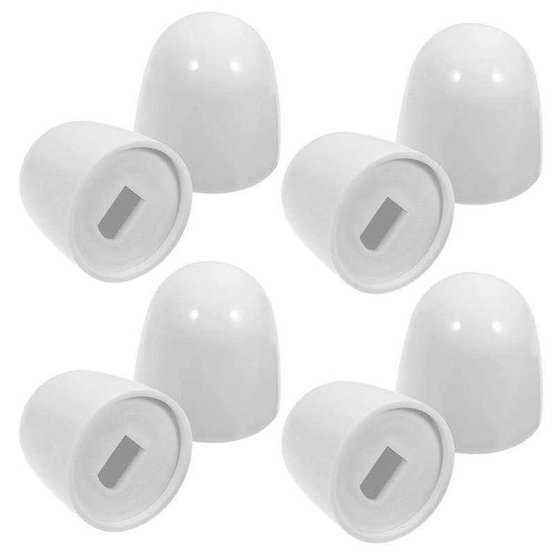 HOMSFOU 8Pcs Universal Toilet Bolt Covers - Easy Installation Decorative