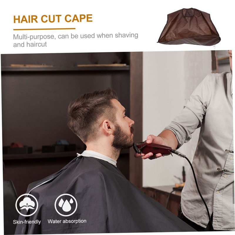 FOMIYES Portable Hair Cut Cape Waterproof Shaving Cape Multipurpose Hairdressing
