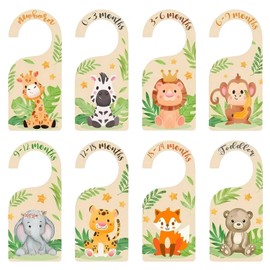 8PCS Wardrobe Dividers, Adjustable Closet Organizers for Clothes, Nursery Closet Dividers for Newborn, Infant Clothing Organization