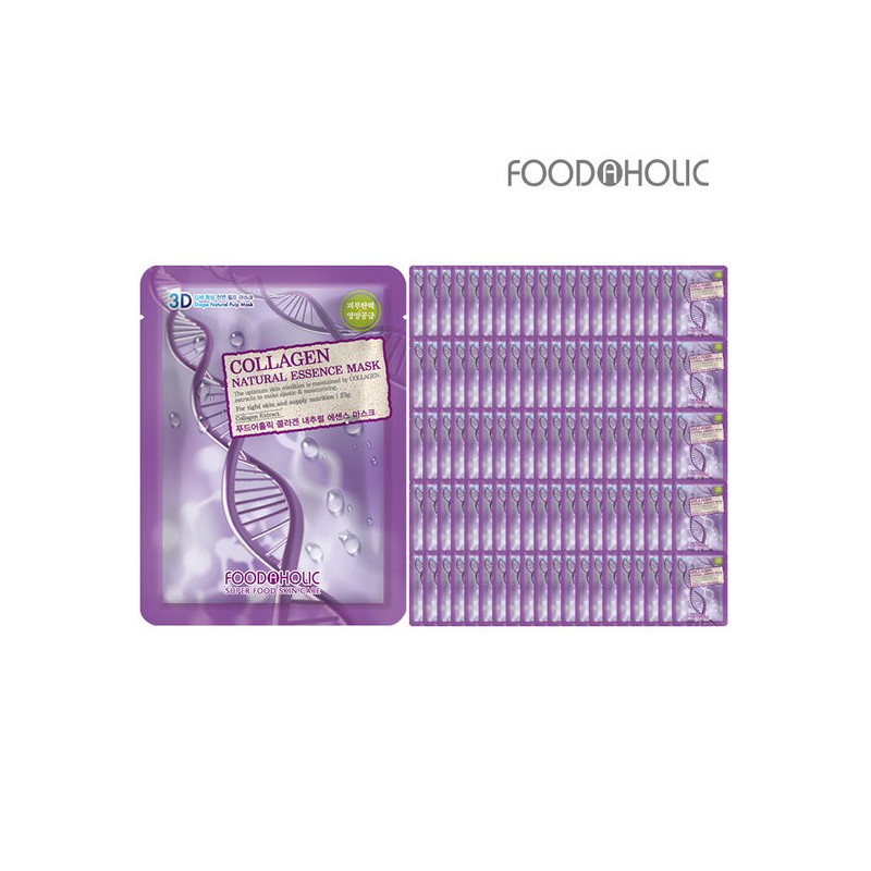 Food Aholic (100 Sheets) Food A Holic 3D Collagen Natural