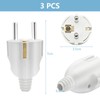 Schuko Plug Pack of 3 Plugs 250 V 10/16 A