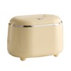Desktop Trash Can with Lid Small Detachable Countertop Garbage Can