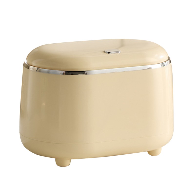 Desktop Trash Can with Lid Small Detachable Countertop Garbage Can