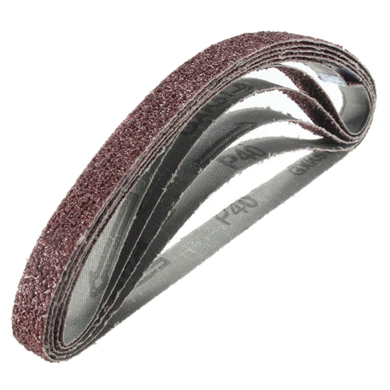 40Pcs 13X457mm Zirconia Abrasive Sanding Belts 40/60/80/120 Grit