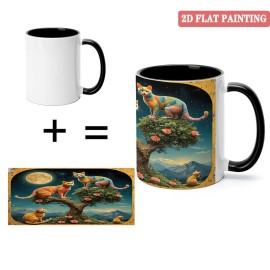 Custom References 11oz Ceramic Mug Availablecapacity: 11 oz, color: White