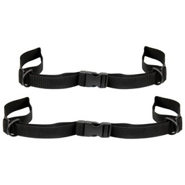 Lotnery 2 Pcs Heavy Duty Backpack Straps with Quick Release Buckles - Adjustable Sternum Chest Straps for Travel, Hiking & Commuting, Total Length 90cm & 120cm Black