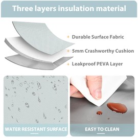 Tirrinia Lunch bag for Women Men, Insulated preppy lunch box, Durable cooler bag with adjust strap for work office picnic