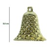 Jands Distribution Mini Campana Dorada Con Grecas Colgante Para Arbol