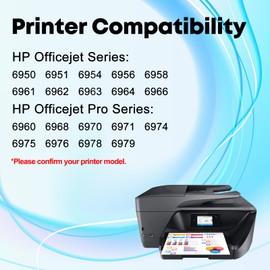 902XL Ink Cartridges Combo Pack Compatible Replacement Ink for HP 902 902XL Ink Cartridge,Work for HP OfficeJet Pro 6968 6978 6962 6958 6954 6979 6954 Printer,4 Pack(BK,C,M,Y)
