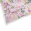Pink Throw Blanket for Couch, Wildflowers Botanical Floral Throw Blanket,