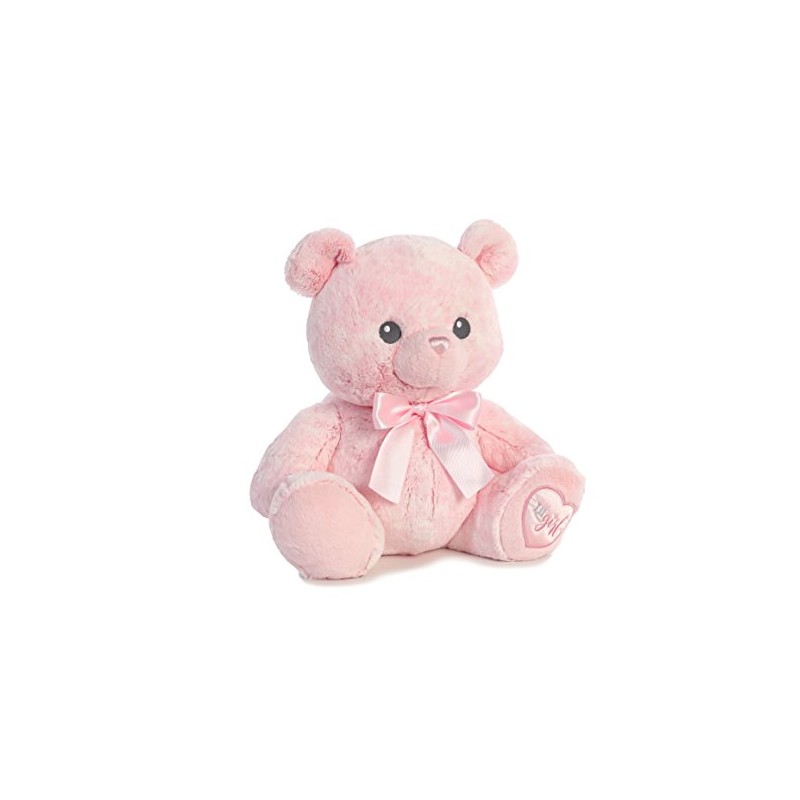 Ebba Lil Girl Plush Bear, Pink
