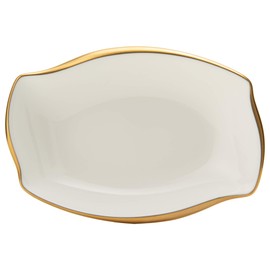 Narumi 50461-9654 Plate, Plate, Forte, 3.9 inches (10 cm), Gold, Stylish, Elegant, Petite Tray, Small Plate, Amuse Rest