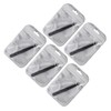WOONEKY Ergonomic Design Eyebrow Clip Tweezers 5pcs Stainless Steel Eyebrow