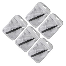 WOONEKY Ergonomic Design Eyebrow Clip Tweezers 5pcs Stainless Steel Eyebrow Grooming Tools Portable Mini Tweezers for Women