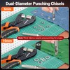 Preciva Grommet Tool Kit of 3/8" and 1/4", Interchangeable Double