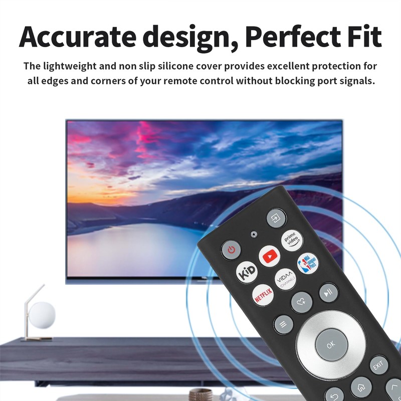 Silicone Remote Control Case Compatible with Hisense ERF6A80 ERF6F80H ERF6G80H