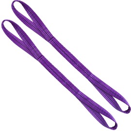 Lift Sling Straps,1" x 2' Heavy Duty Flat Eye Lift Sling, Lifting Straps Nylon Tree Saver Recovery Strap Web Sling Winch Strap 2 Pack