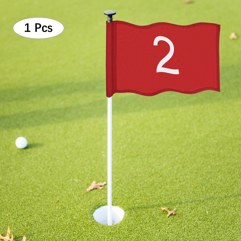TIXIPEM Golf Flag with Tube Inserted [1pcs] - Nylon Putting