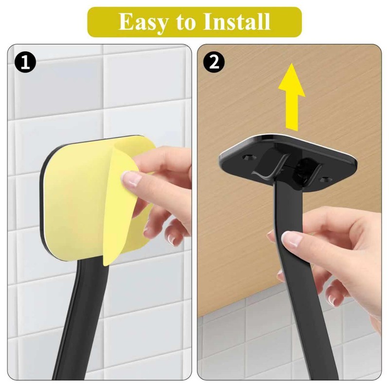 Dobango Folding Banana Hanger Hook Black 1 Pack, Self Adhesive