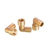 Threaded Brass Pipe 90 Degree Connectors, BSP Male Female Thread