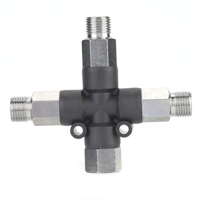 Metal Air Hose Splitter, Airbrush Fitting, Three Way Mini Air