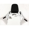 SMT-Flame Backrest Sissy Bar Leather Pad Compatible With Honda Shadow