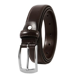 GoGou Mens Leather Belts, Brown Belts for Men Adjustable Men's Belts Leather for Suits，Jeans, Casual & Business(waist 37"-40")