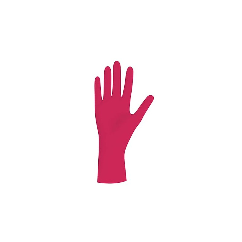 Unigloves Powder Free Nitrile Gloves – Red – Red Pearl