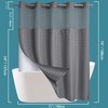 Conbo Mio No Hook Shower Curtain with Snap in Liner