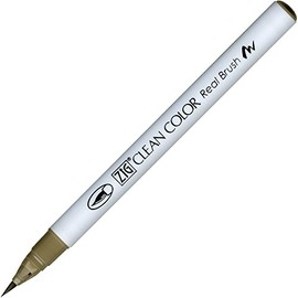 Kuretake Zig Clean Colour Mid Real Brush Water Based Dye Pen - Brush Tip