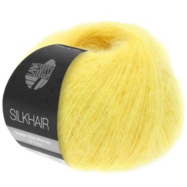 Lana Grossa Silkhair, 158 Yellow Yarn