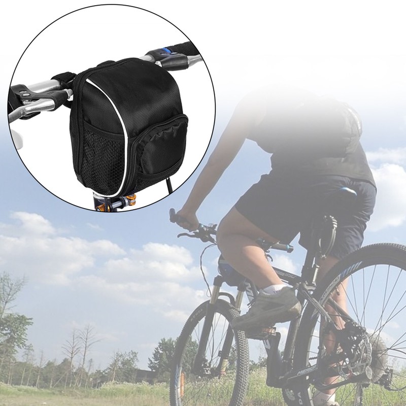Black Multi Function Quick Release Bicycle Cycling Front Frame Tube