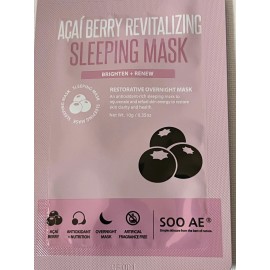 SooAe New SooAe Acai Berry Revitalizing Brighten+Renew Sleeping Mask (2 Packs)