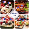 AhfuLife Puerto Rico Flag Toothpick, 200 Pcs Small Tiny Puerto