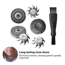 2024 Upgrade 3Pcs Shaver Head Blades SW-S7105 Replacement for Rotary Shaver SW-S7105 with Clean Brush