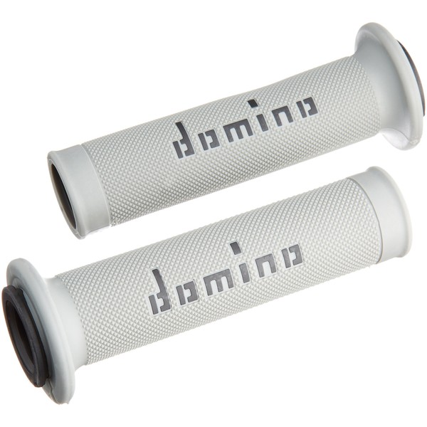 domino(ドミノ) ハンドルバーグリップ レースタイプ(TZグリップ) 126mm サーモプラスチックゴム グレーXブラック A01041C4052